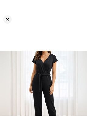 Hollister Classic Black Jumpsuit Wide Leg Size Large